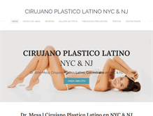 Tablet Screenshot of cirujanoplasticolatino.com